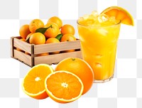 Orange juice png, food remix, transparent background