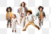 Children's clothes png, fashion remix, transparent background