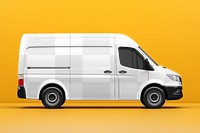 Cargo van png mockup, transparent vehicle