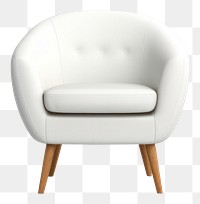 PNG White chair furniture armchair  