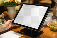 Tablet screen png mockup, transparent design