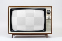 Retro TV screen png mockup, transparent design