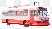 PNG Trolleybus vehicle white background transportation. AI generated Image by rawpixel.
