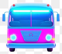 PNG Neon icon bus vehicle purple wheel. AI generated Image by rawpixel.