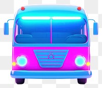 PNG Neon icon bus vehicle purple wheel. 