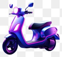 PNG Neon icon scooter motorcycle vehicle purple. 