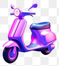 PNG Neon icon scooter motorcycle vehicle purple. 