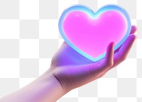 PNG Hand giving heart purple adult pink. 