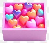 PNG  Confectionery heart candy box. AI generated Image by rawpixel.