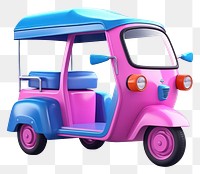 PNG Thai tuk tuk vehicle purple pink. AI generated Image by rawpixel.