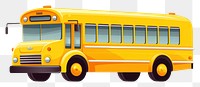 PNG Bus school vehicle car white background. AI generated Image by rawpixel.