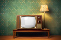 Retro TV screen png mockup, transparent design