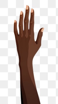 PNG Hand finger adult cartoon. 