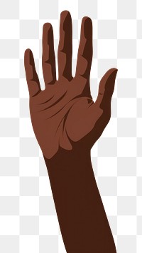 PNG Brown skin hand finger gesturing person. 