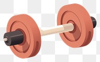 PNG A dumbbell sports wheel gym. 