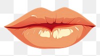 PNG Lipstick kiss cosmetics cartoon yellow. AI generated Image by rawpixel.