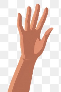 PNG Light skin hand finger gesturing cartoon. 