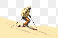 PNG Person skiing recreation outdoors sports. 