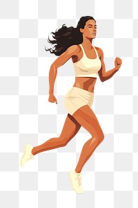 PNG Woman running jogging dancing adult. AI generated Image by rawpixel.