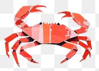 PNG Crab seafood animal paper. AI generated Image by rawpixel.