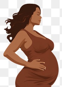 PNG Fat pregnant woman adult anticipation beginnings. 