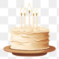 PNG Birthday cake dessert icing cream. AI generated Image by rawpixel.