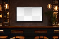 Smart TV screen png mockup, transparent design