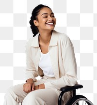 PNG Sitting smile adult relaxation. 