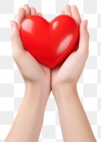 PNG Heart hand red  