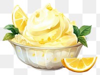 PNG Lemon Ice Cream cream dessert food. 