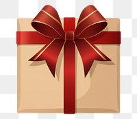 PNG Gift wrapped ribbon paper. AI generated Image by rawpixel.