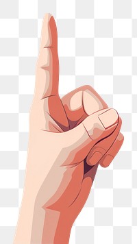 PNG Pointing hand finger white background gesturing. 