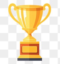 PNG A gold trophy cup achievement success winning. AI generated Image by rawpixel.