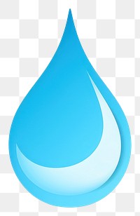 PNG  Turquoise drop white background simplicity. AI generated Image by rawpixel.