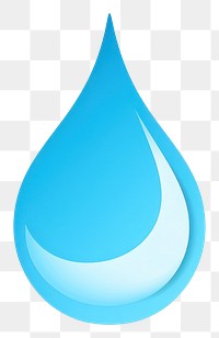 PNG Turquoise drop white background simplicity. 