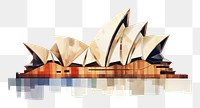 PNG Sydney opera house architecture white background building. 