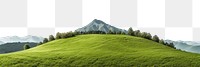 PNG Hill landscape grassland panoramic. AI generated Image by rawpixel.