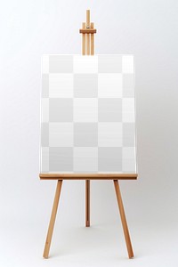 Canvas frame png mockup, transparent design