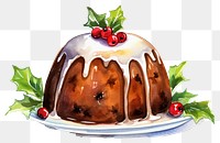 PNG Christmas pudding dessert food cake. 