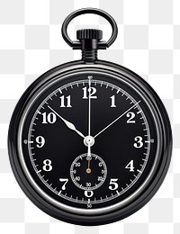 PNG Wristwatch stopwatch locket black. AI generated Image by rawpixel.