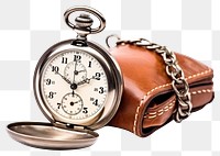 PNG Mechanical analog stopwatch wristwatch leather jewelry. AI generated Image by rawpixel.