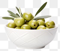 PNG Bowl olive fruit plant. AI generated Image by rawpixel.