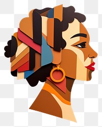 PNG Portrait earring art  