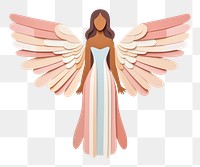 PNG  Angel craft white background representation. AI generated Image by rawpixel.