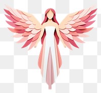 PNG Angel paper art white background. 