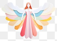 PNG  Angel white background representation celebration. AI generated Image by rawpixel.