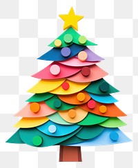 PNG  Chrismas tree christmas paper white background. AI generated Image by rawpixel.