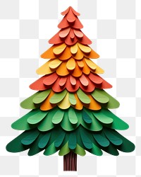 PNG Chrismas tree paper art  