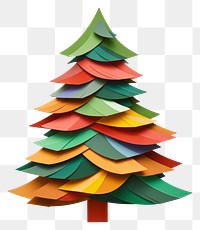 PNG Chrismas tree christmas paper art. 