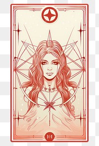 PNG An individual tarot card drawing sketch art. 